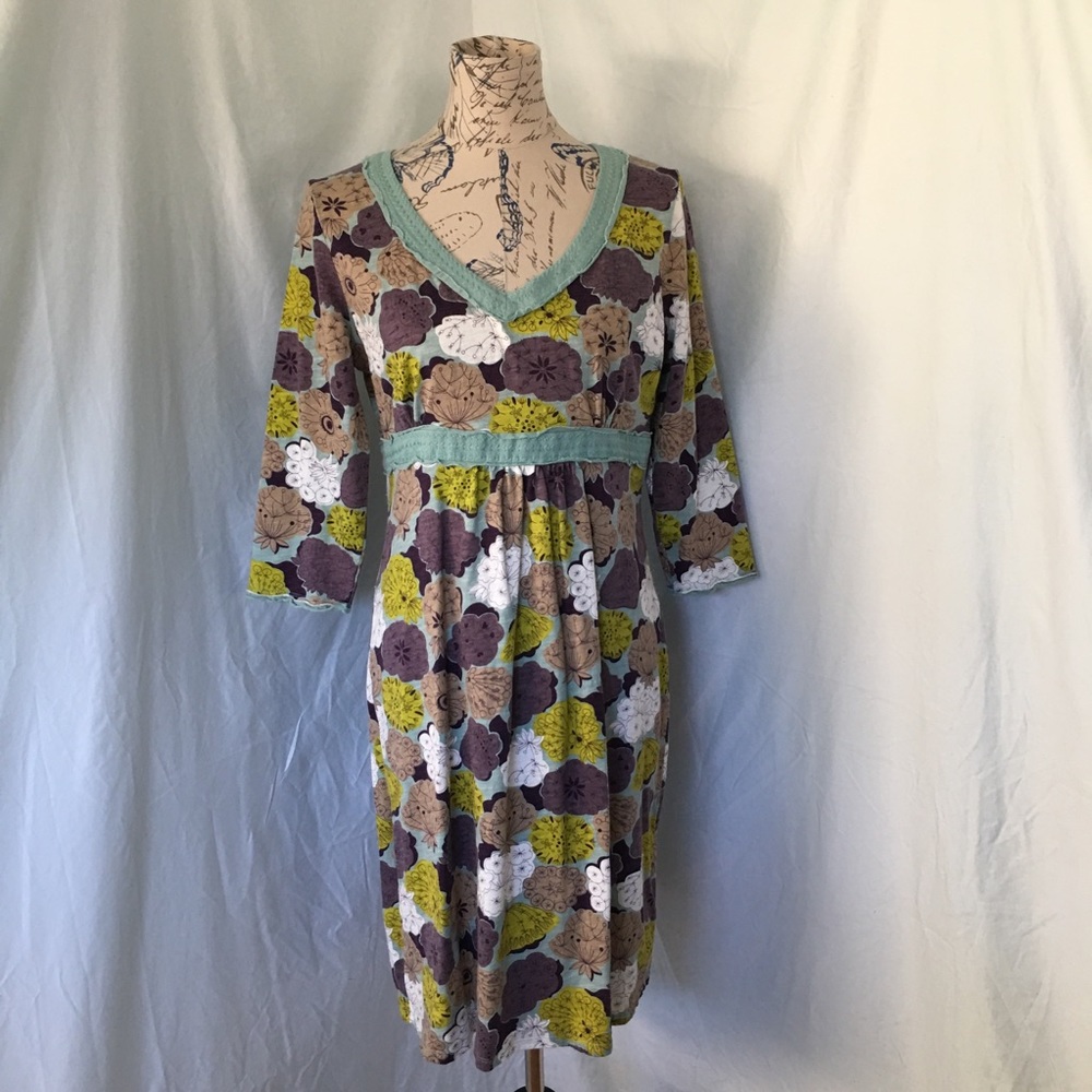 Boden Cotton Jersey Floral Dress - Picture 2 of 8